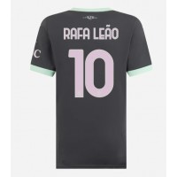 Camiseta AC Milan Rafael Leao #10 Tercera Equipación Replica 2024-25 para mujer mangas cortas